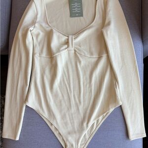 Butter Yellow Long Sleeve Bodysuit